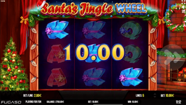 Santa's Jingle Wheel spilleautomat gevinst